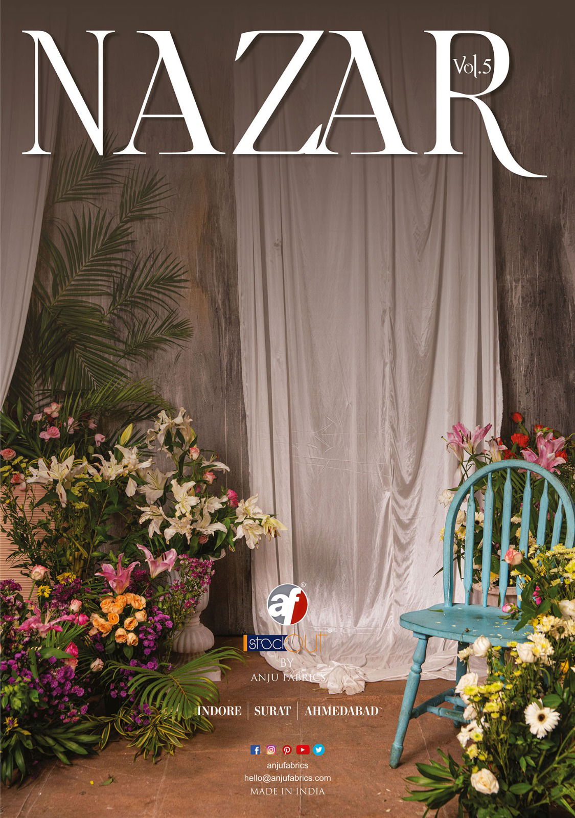 Nazar Vol 5 By Af Organza With Digital Print Kurti Bottom With Dupatta Catalog