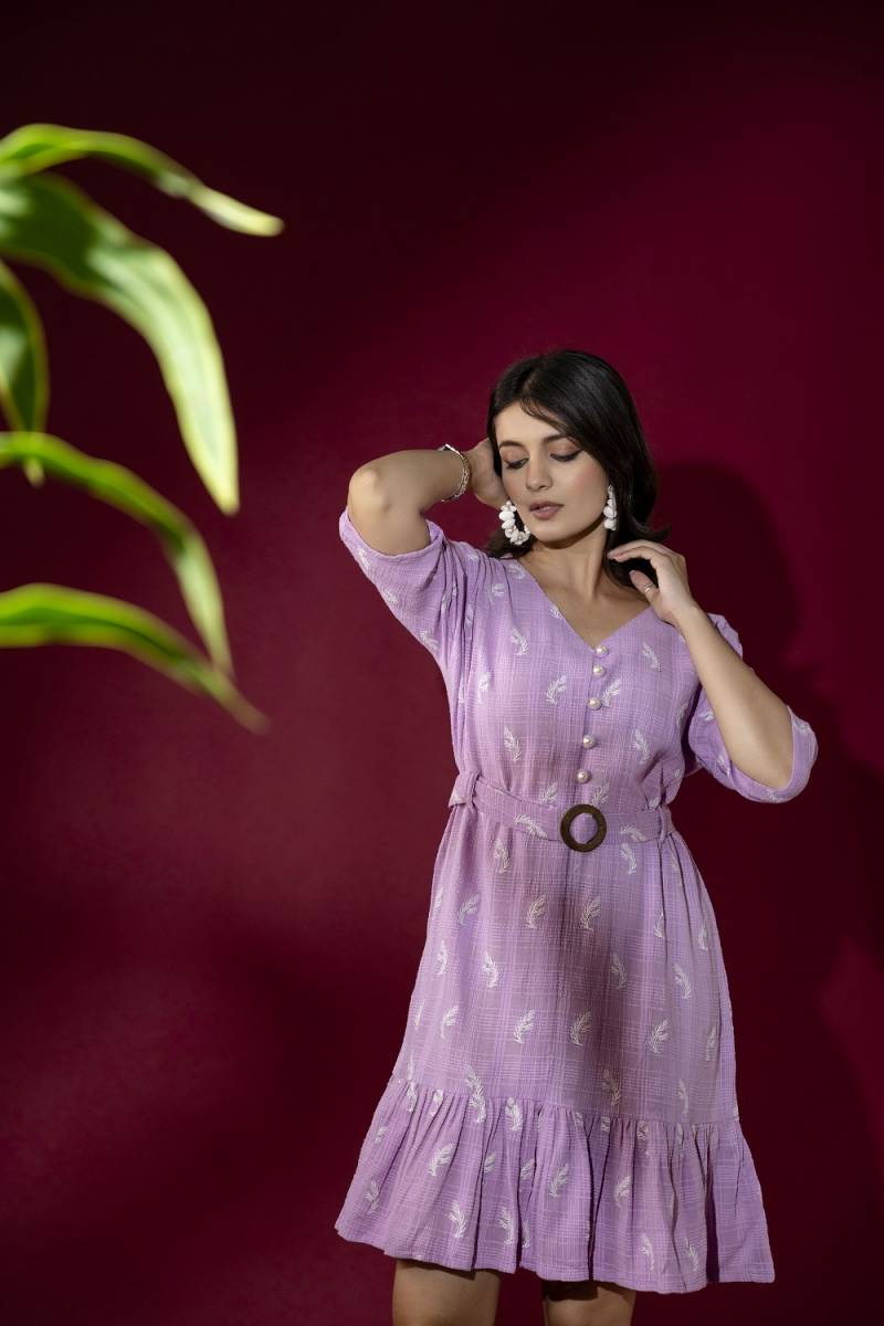 Stylee Girl 11 Cotton Self Weave Casual Wear Dresses Wholesale Shop In Surat