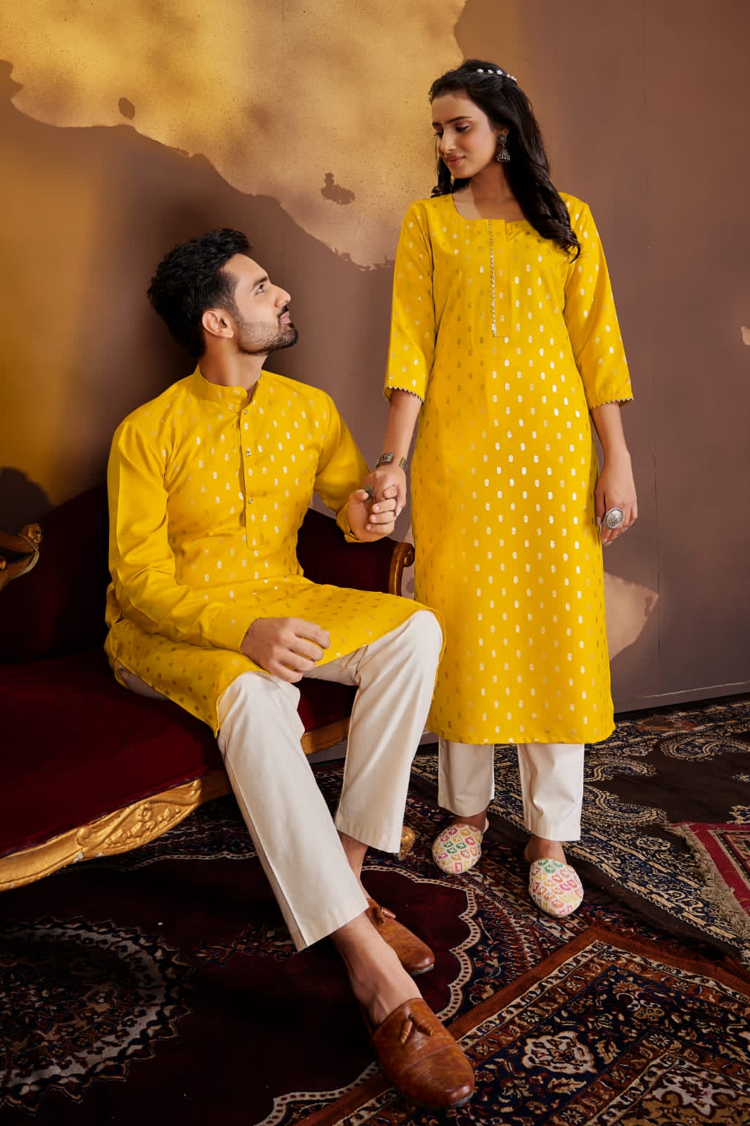 Banwery Fancy Party Wear Couple Dream Cotton Kurti With Pant Designer Collection
