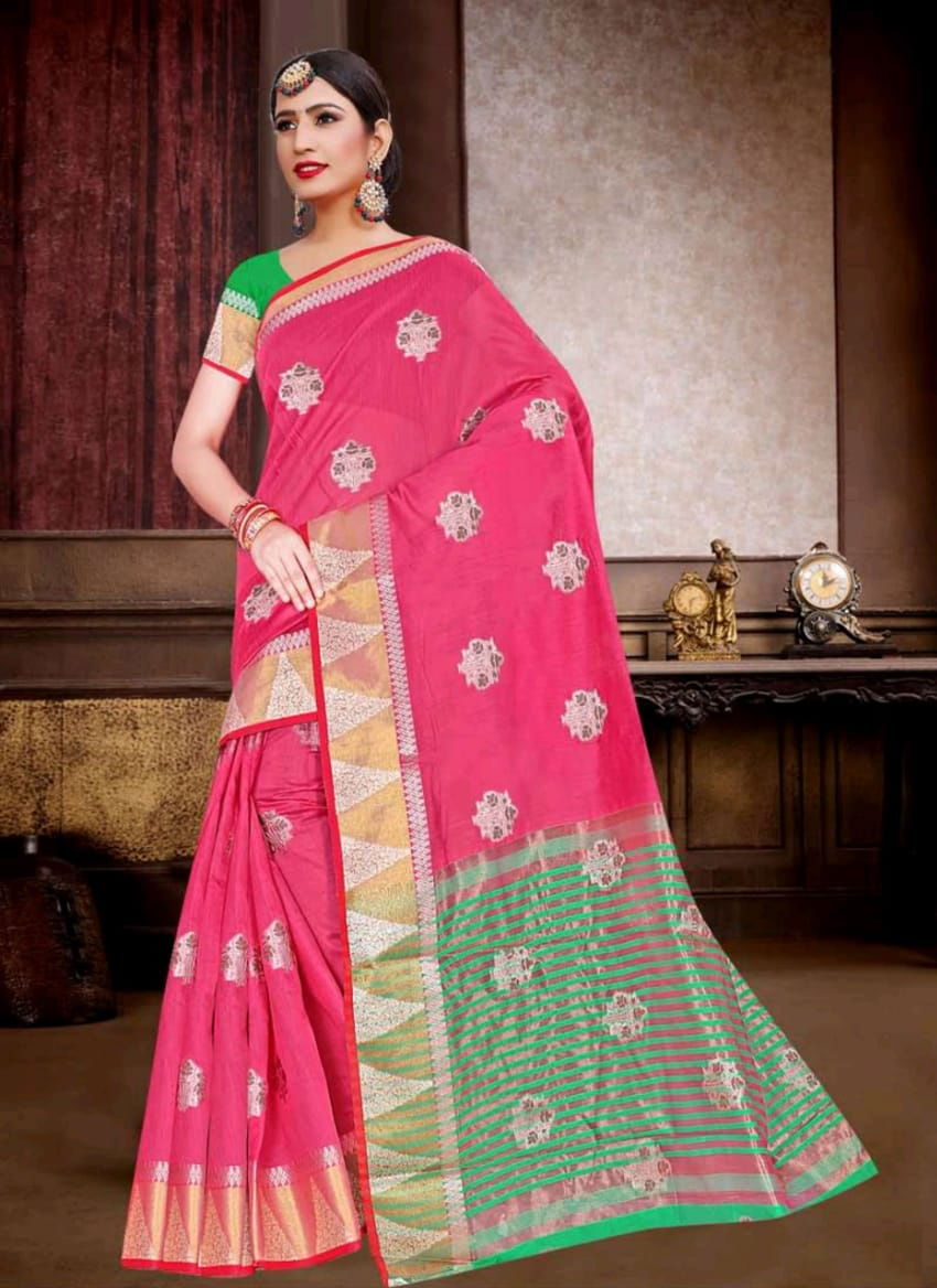 Ronisha Lappy latest Formal Wear Soft Cotton Silk Saree Collection