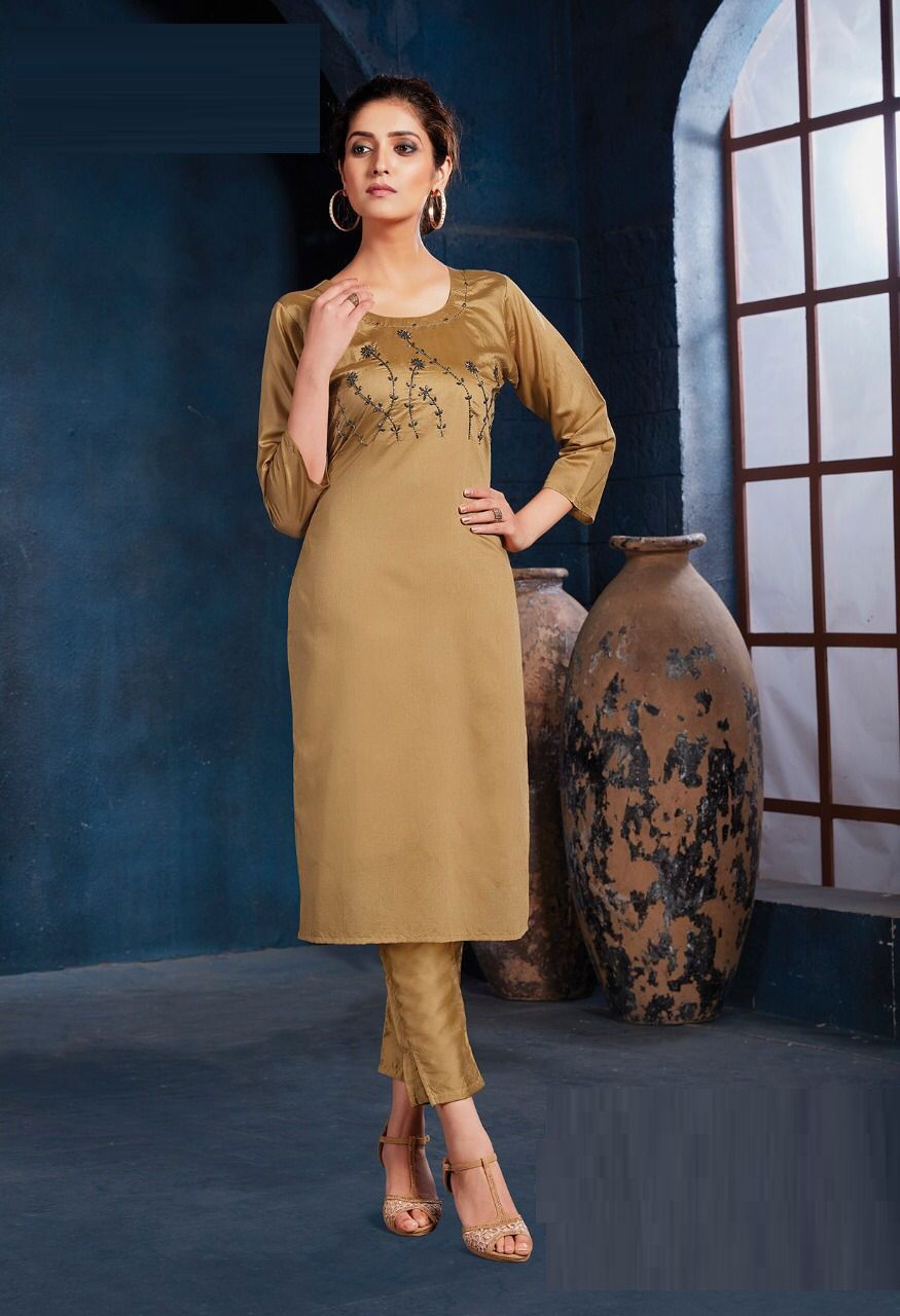 Kanasu Rich Look Fancy Wear designer Kurtis With Bottom Collection