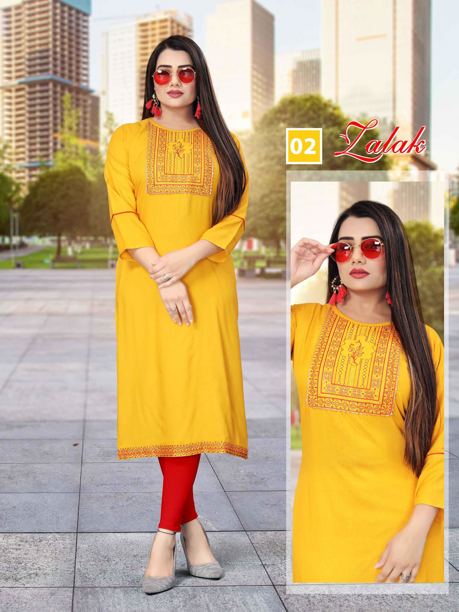 Aagya Zalak 2 Ethnic Wear Designer Kurti Collection