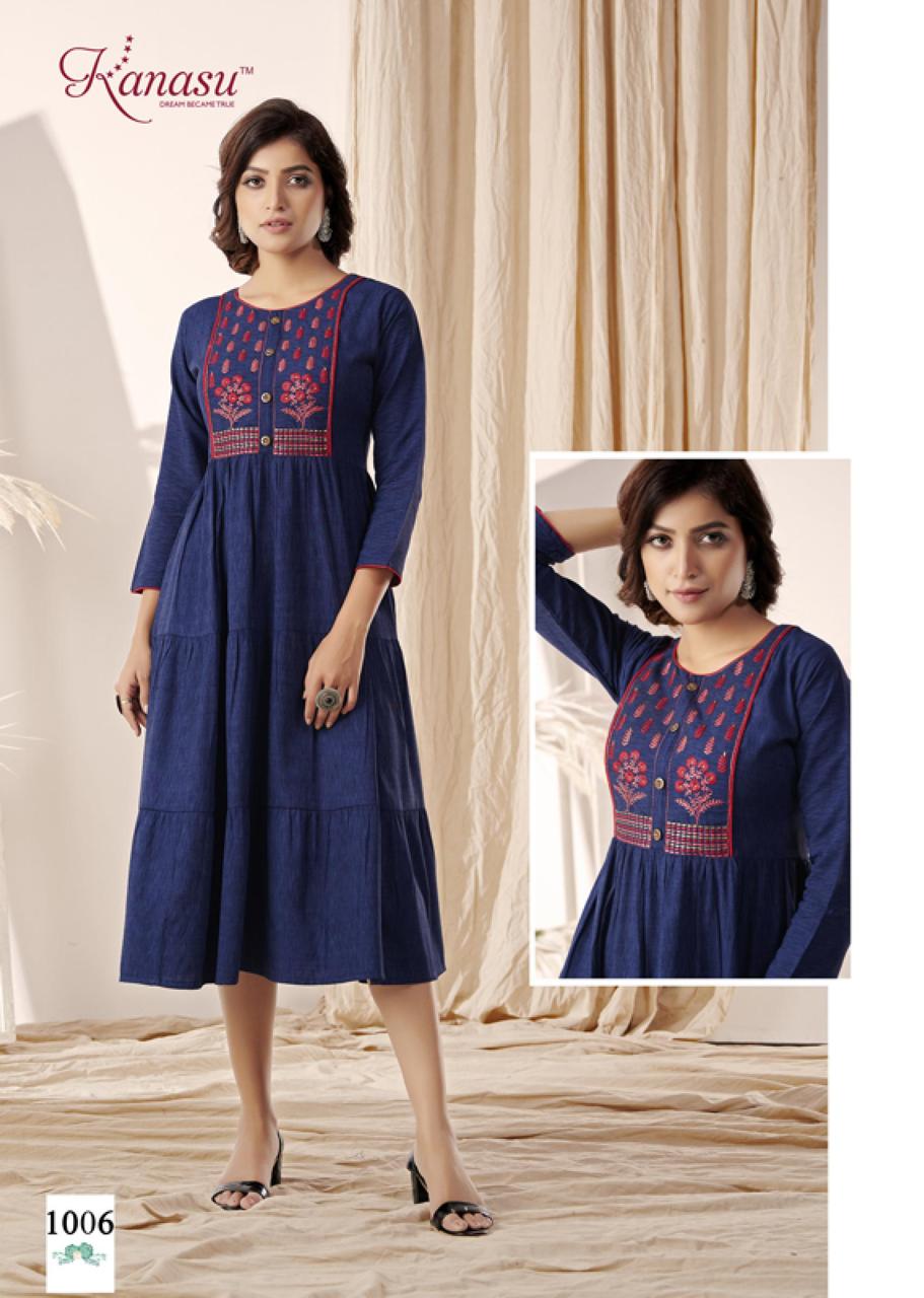 Kanasu Mango 2 latest designer Fancy Wear Anarkali Kurti Collection