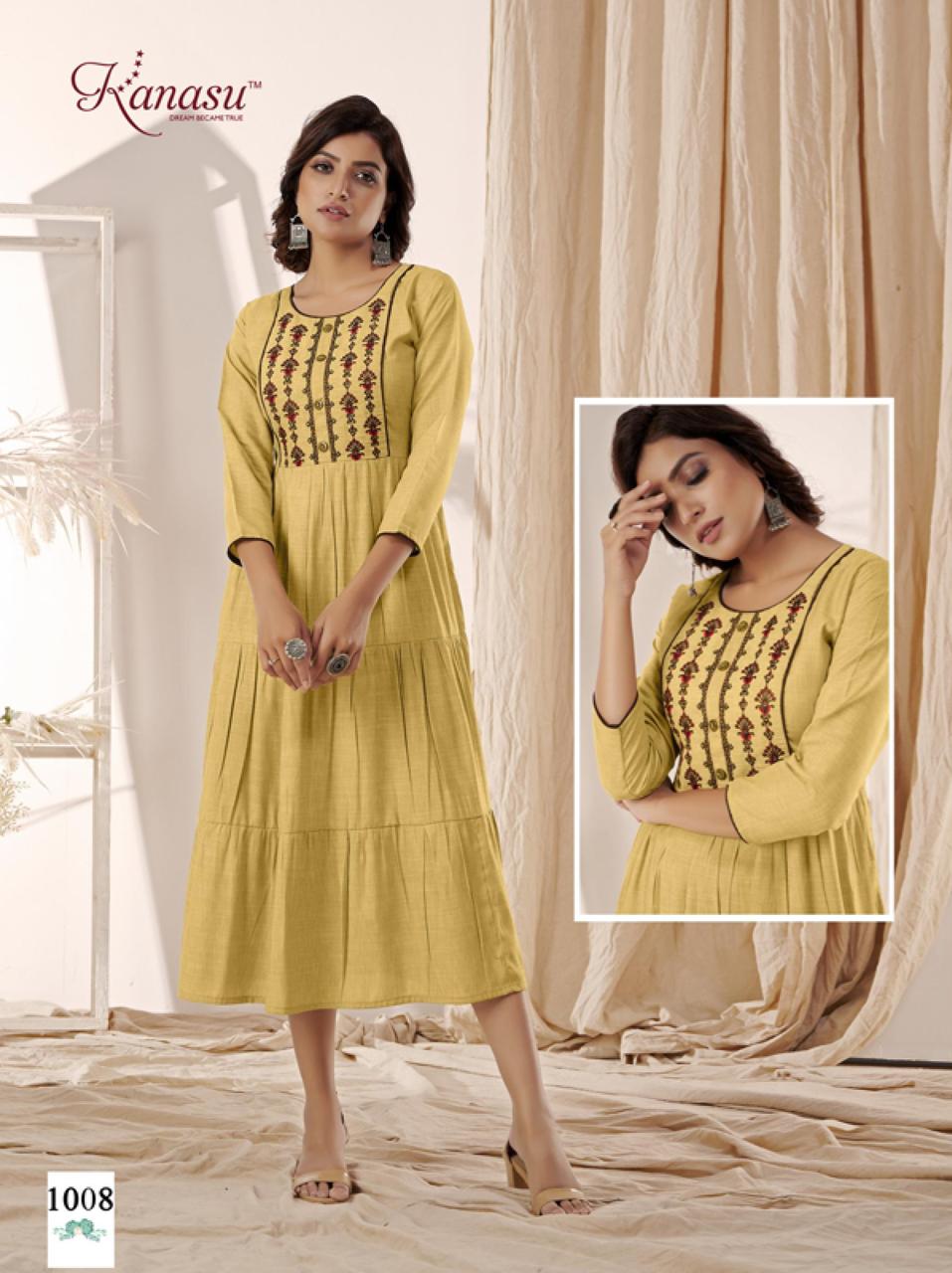 Kanasu Mango 2 latest designer Fancy Wear Anarkali Kurti Collection