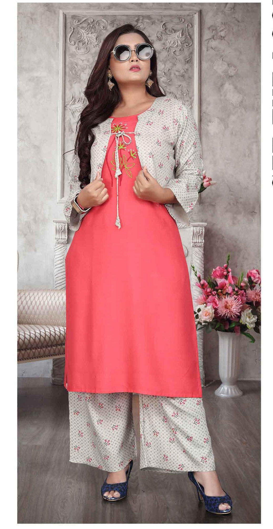 Aagya Purvi Plazo 4 Top With Bottom And Koti Collection