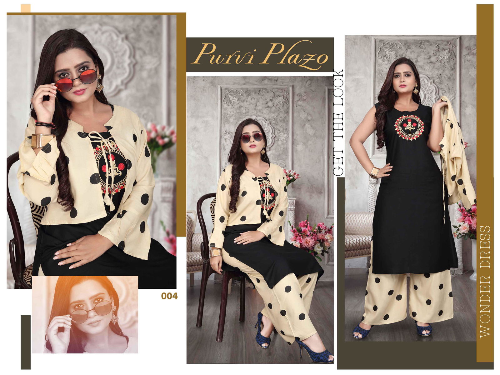 Aagya Purvi Plazo 4 Top With Bottom And Koti Collection