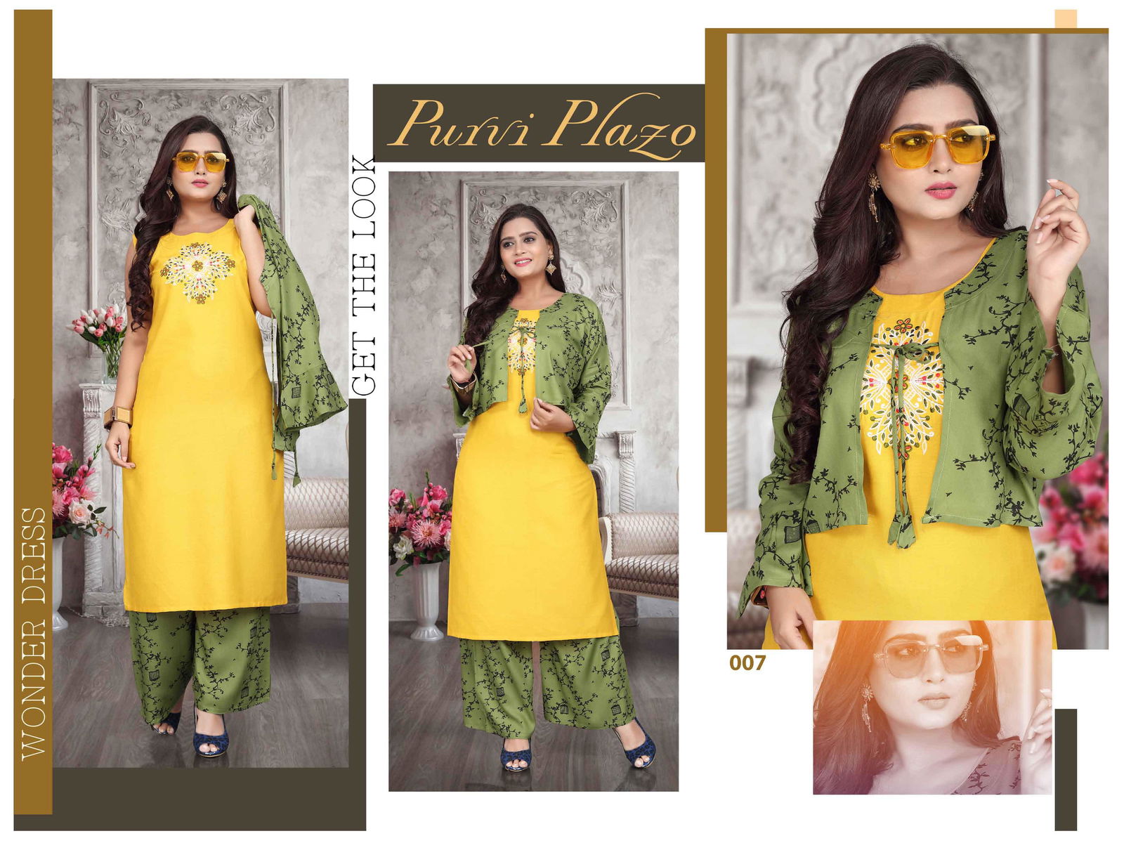 Aagya Purvi Plazo 4 Top With Bottom And Koti Collection