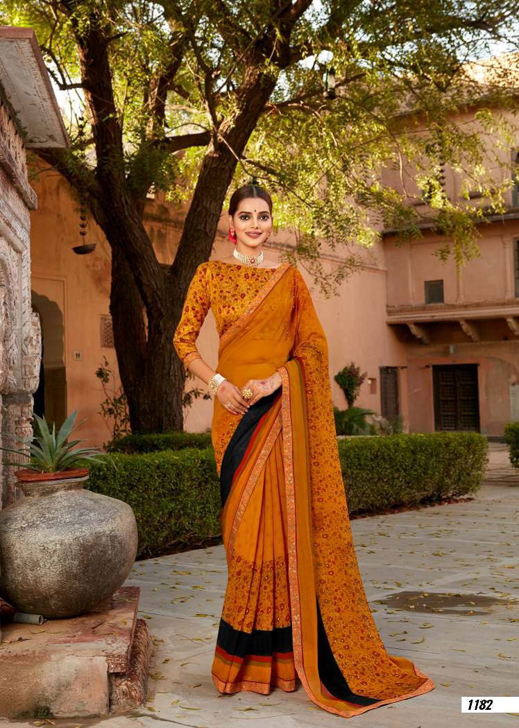 Laxminam Jankinath Casual Wear Georgette Saree Collection