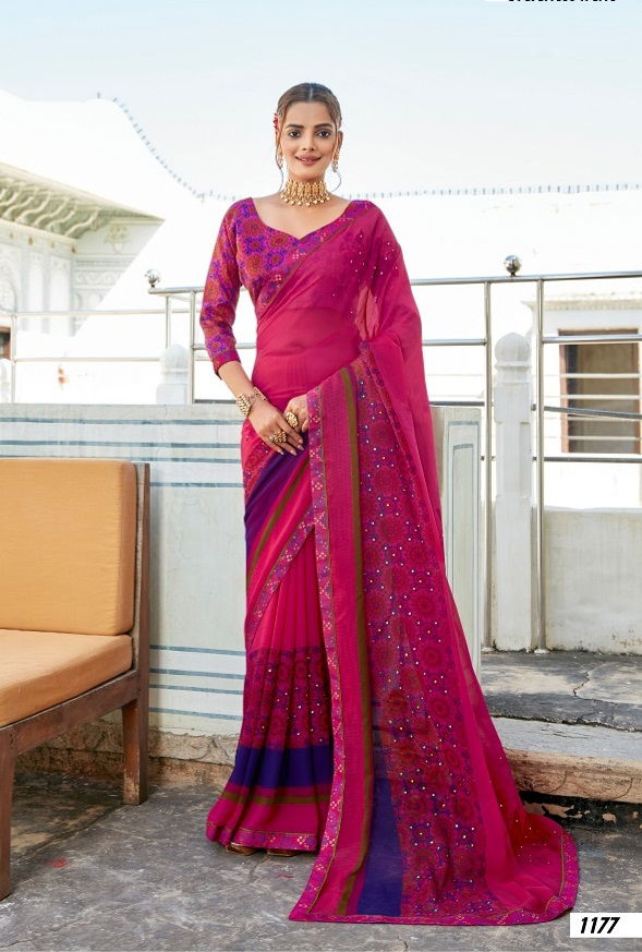 Laxminam Jankinath Casual Wear Georgette Saree Collection