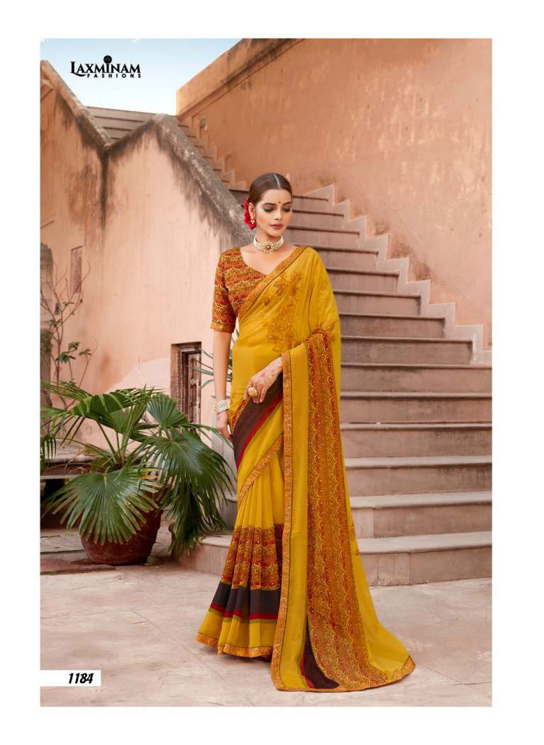 Laxminam Jankinath Casual Wear Georgette Saree Collection