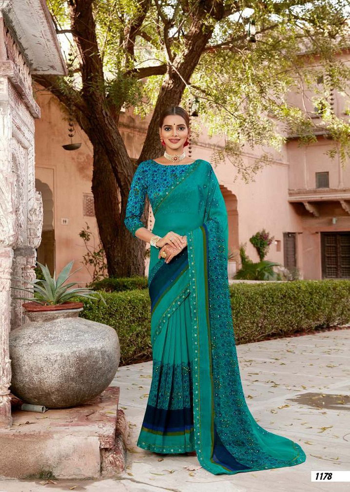 Laxminam Jankinath Casual Wear Georgette Saree Collection