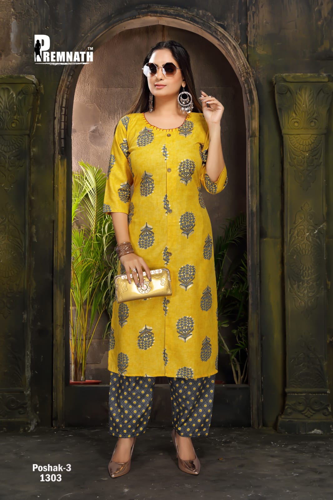 Premnath Poshak 3 Ethnic Wear Kurti With Bottom Collection