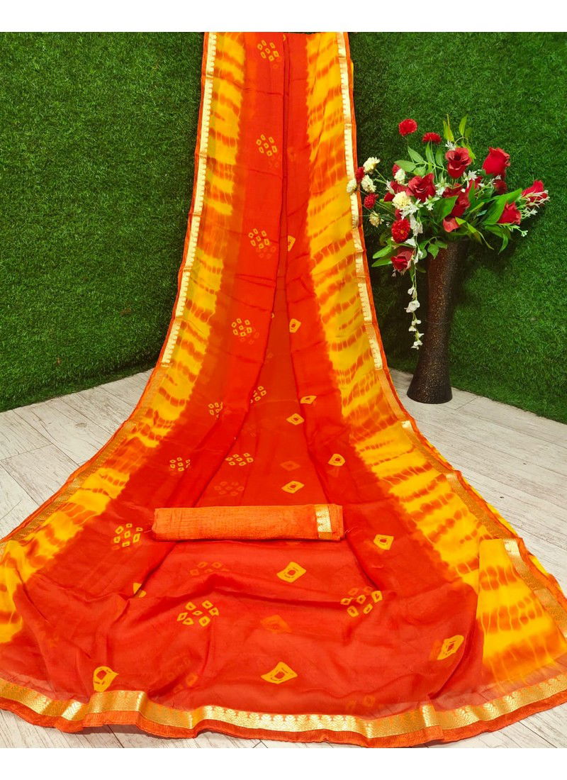 Mahek 38 Latest Fancy Casual Wear Designer Georgette Printed Saree Collection