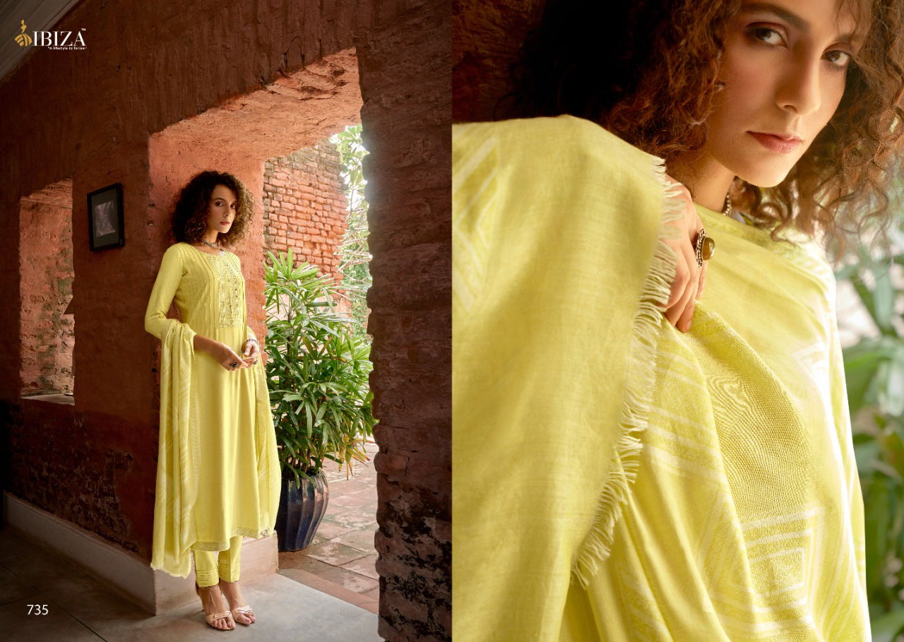 Ibiza Glamour New Collection Of Designer Casual Wear Pure Pashmina Embroidered Salwar Kameez Collection With Pure Jamawar Shawl Jacquard Dupatta 
