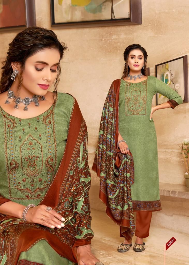 Roli Moli Jamdani Nx 2 Exclusive Wear Pashmina Collection