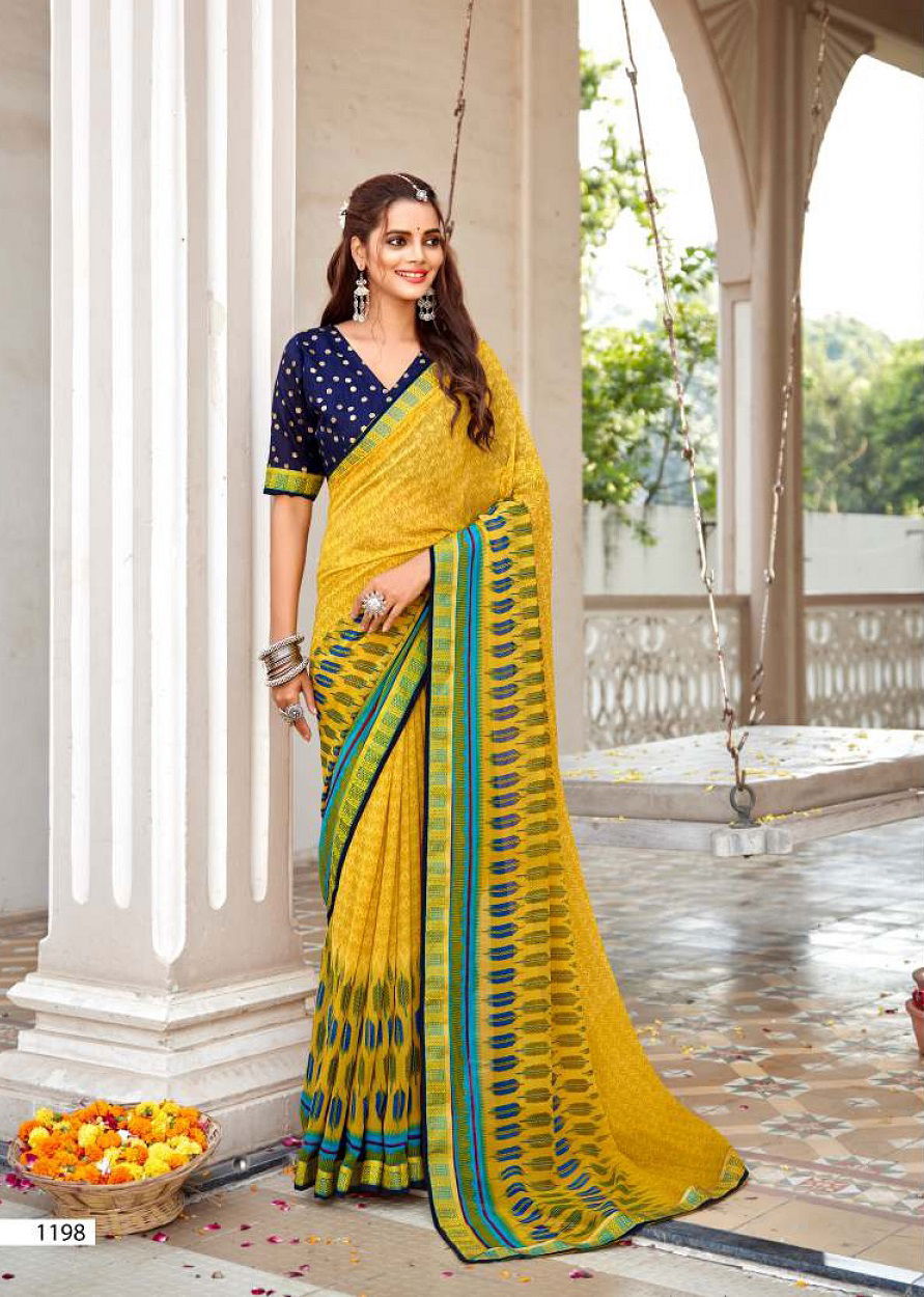 Laxminam Fashion Mania 3 Casual Daily Wear Georgette Printed Saree Collection