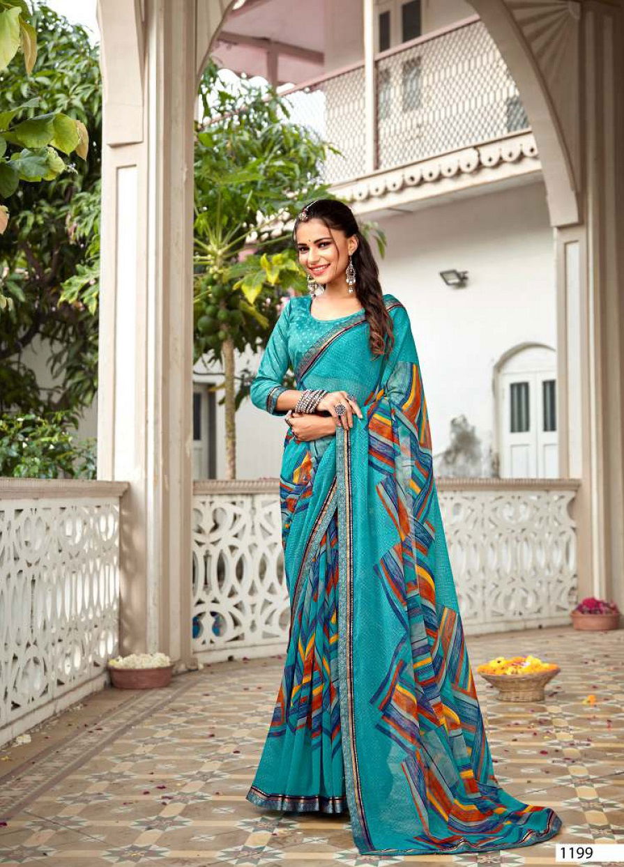 Laxminam Fashion Mania 3 Casual Daily Wear Georgette Printed Saree Collection