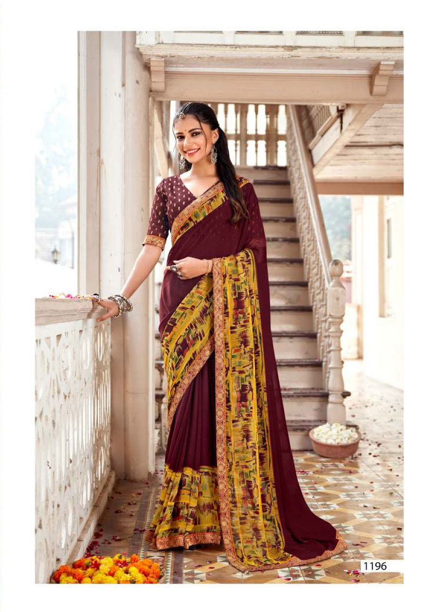Laxminam Fashion Mania 3 Casual Daily Wear Georgette Printed Saree Collection