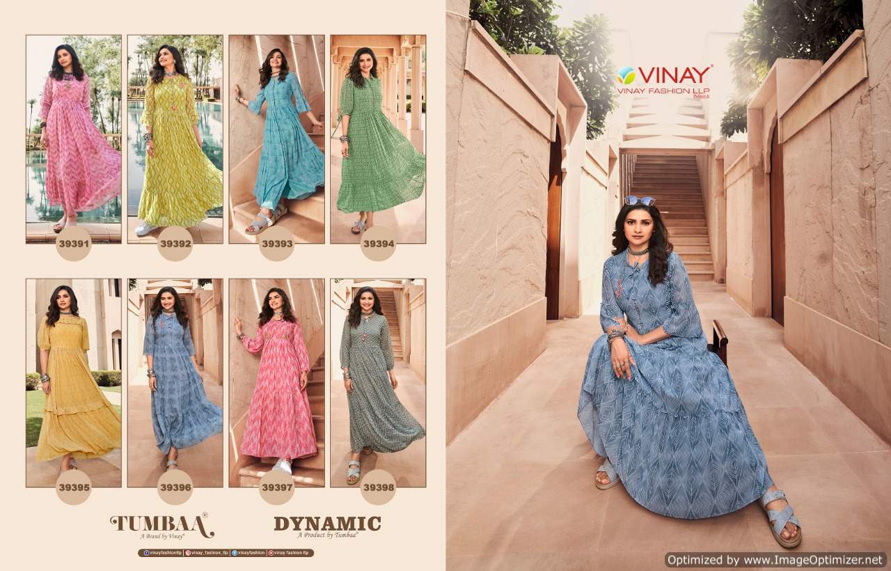 Vinay Tumbaa Dynamic Fancy Designer Georgette Party Wear Anarkali Kurti Collection