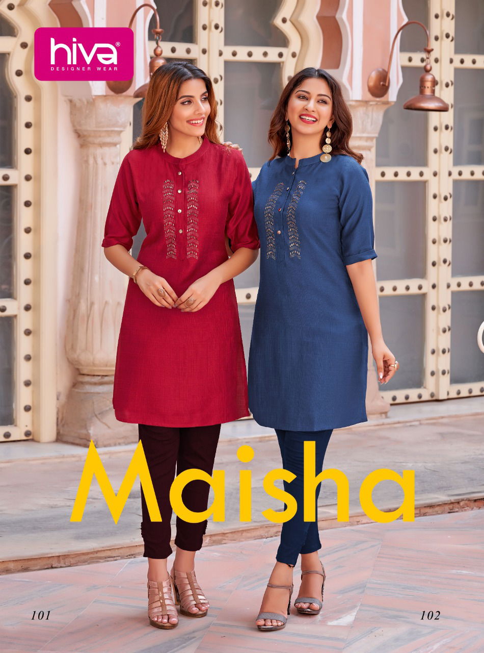 Hiva Maisha Fancy Ethnic Wear Latest Designer Kurti Collection