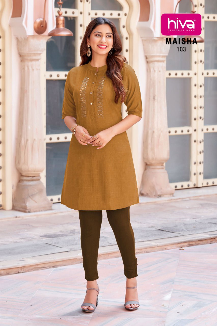 Hiva Maisha Fancy Ethnic Wear Latest Designer Kurti Collection