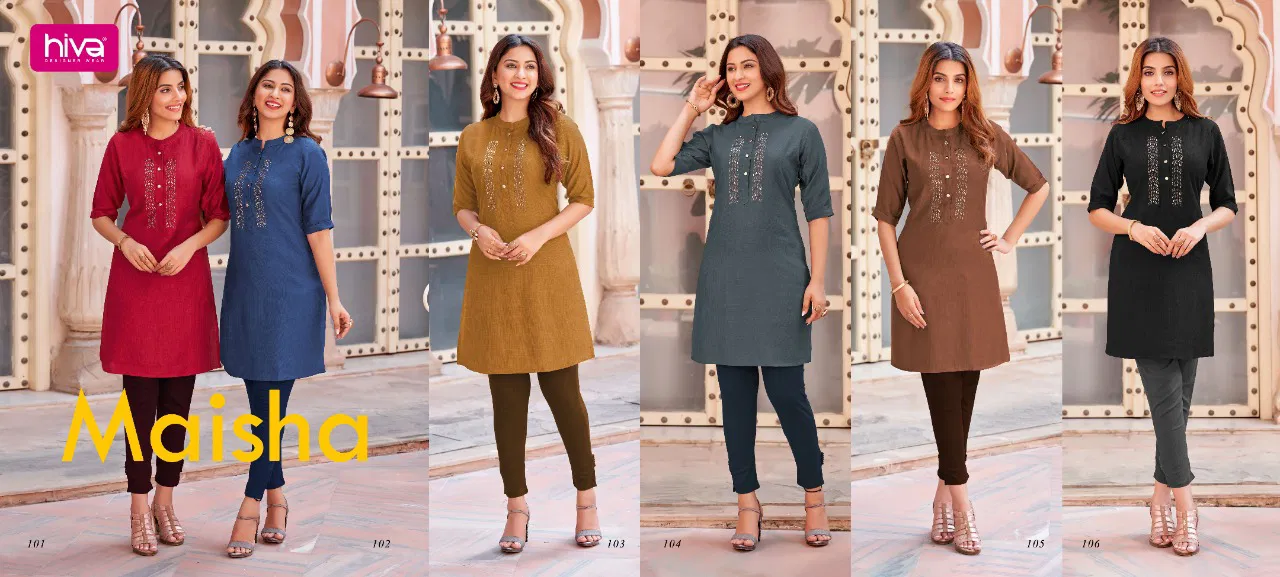 Hiva Maisha Fancy Ethnic Wear Latest Designer Kurti Collection