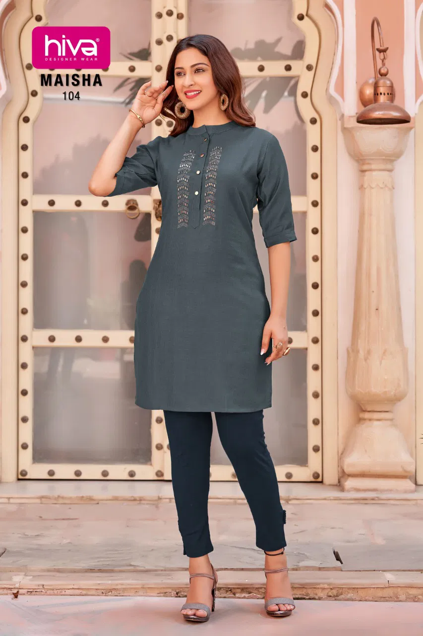 Hiva Maisha Fancy Ethnic Wear Latest Designer Kurti Collection