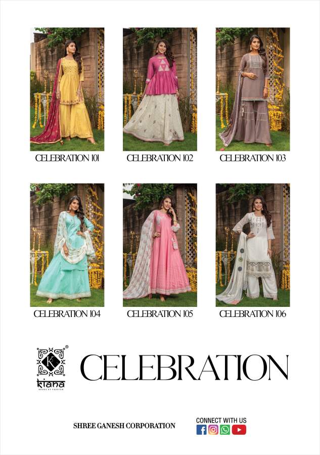 Kiana Celebration Fancy Festive Wear Designer Heavy Ready Made Collection