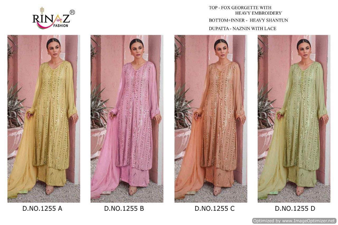 Rinaz 1255 Georgette Wear Pakistani Salwar Kameez Collection