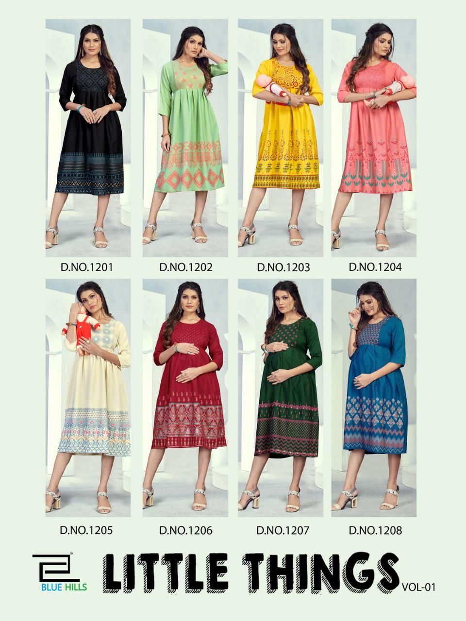 Blue Hills Little Things 1 Ethnic Wear Designer Anarkali Kurti Collection