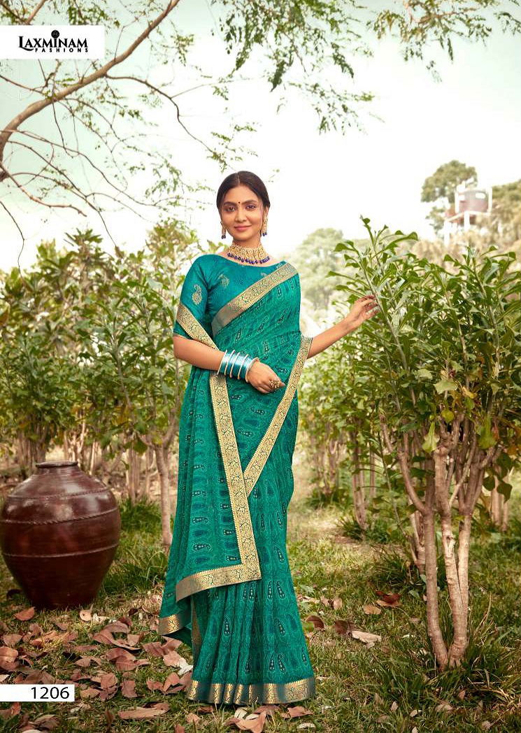 Laxminam Umang Casual Wear Fancy Georgette Saree Latest  Collection