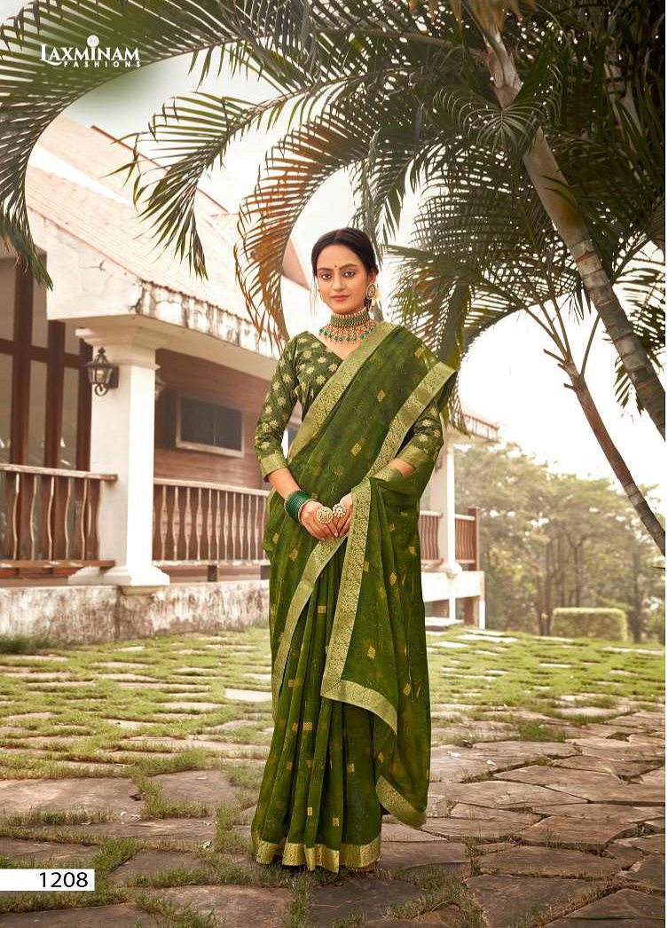 Laxminam Umang Casual Wear Fancy Georgette Saree Latest  Collection
