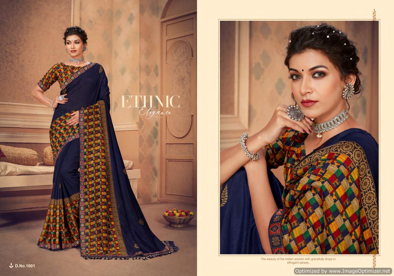 Shravya Monaco Exclusive Casual Wear Designer Silk Saree Collection