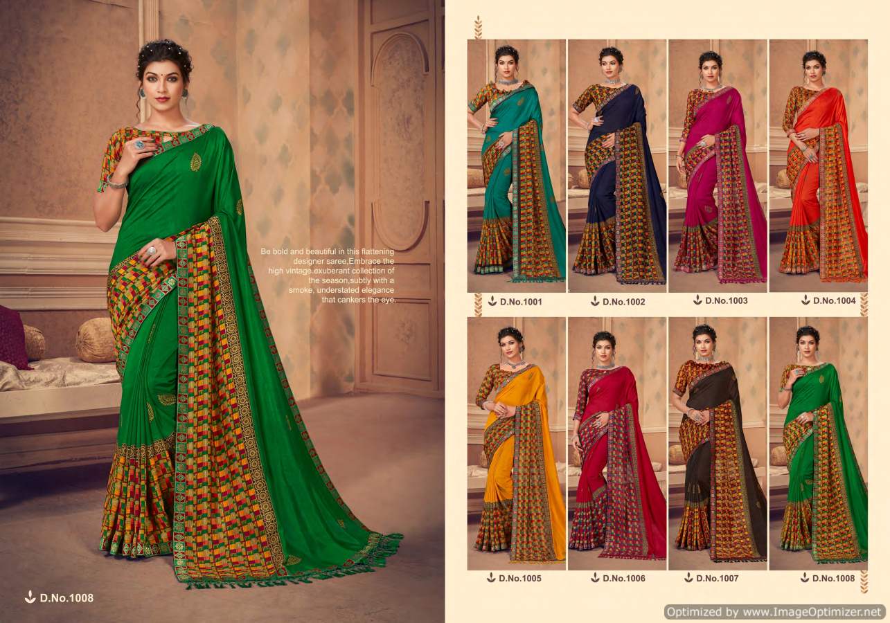 Shravya Monaco Exclusive Casual Wear Designer Silk Saree Collection