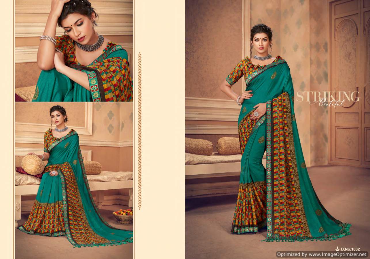Shravya Monaco Exclusive Casual Wear Designer Silk Saree Collection