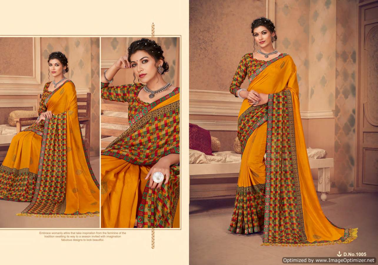 Shravya Monaco Exclusive Casual Wear Designer Silk Saree Collection