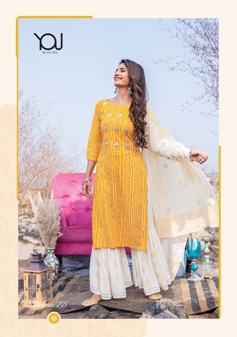 Wanna Malhaar Fancy Festive Wear Designer Kurti With Sharara And Dupatta Collection