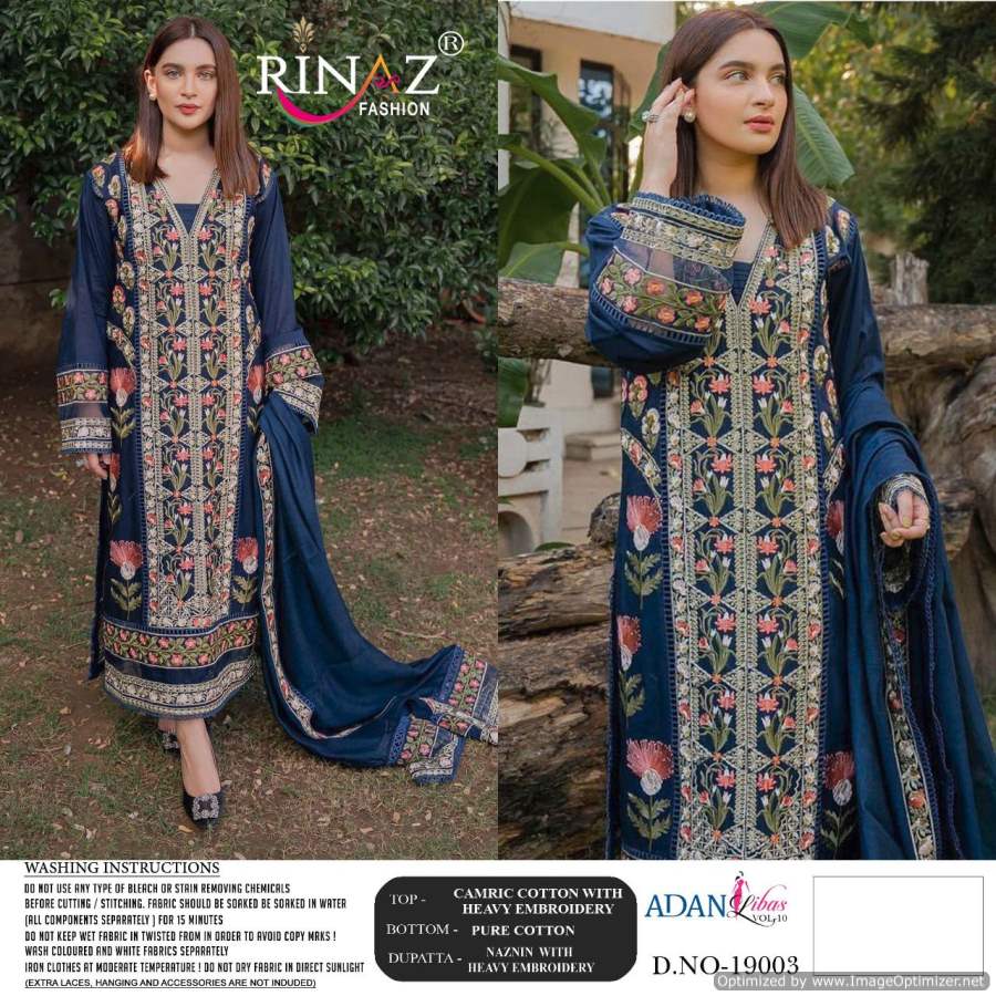 Rinaz Adan Libas 10 Digital Print Festival Wear Cotton With Embroidery Pakistani Salwar Kameez
