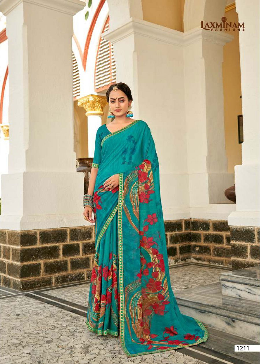 Laxminam Shruthi 2 Casual Wear Georgette Printed Designer Saree Collection
