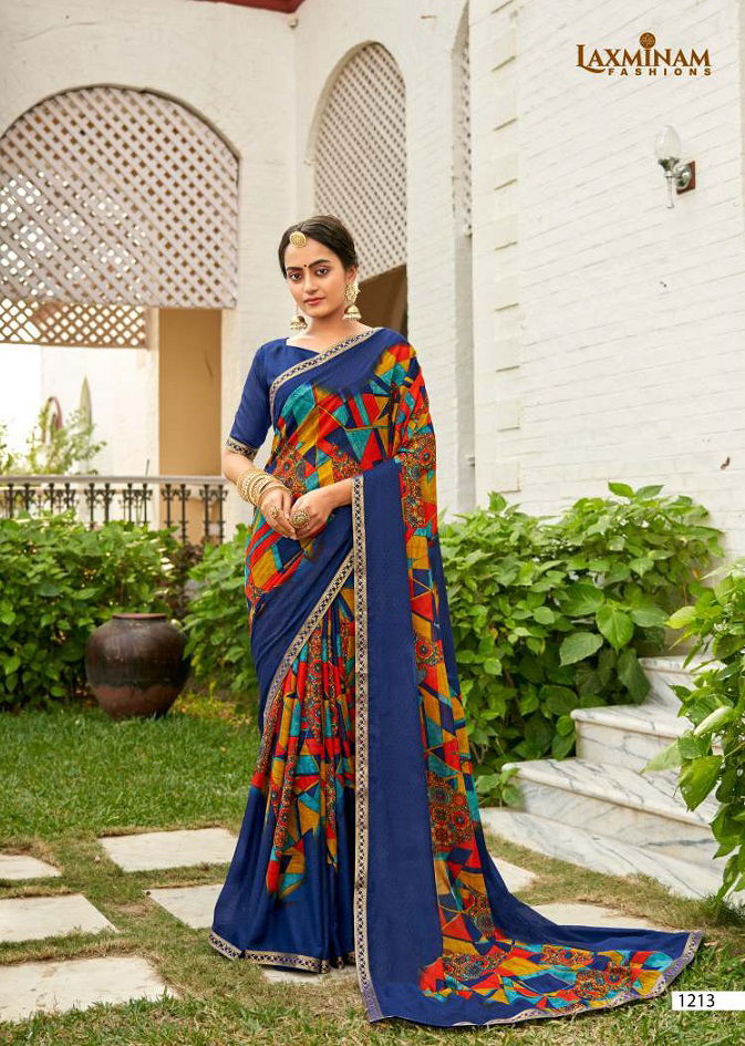 Laxminam Shruthi 2 Casual Wear Georgette Printed Designer Saree Collection