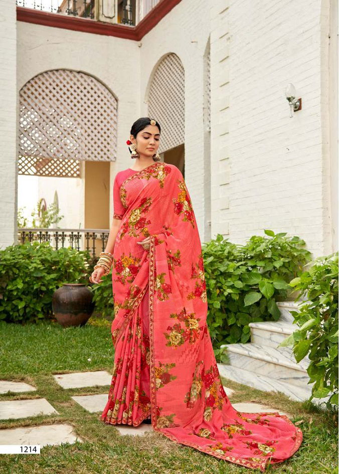 Laxminam Shruthi 2 Casual Wear Georgette Printed Designer Saree Collection