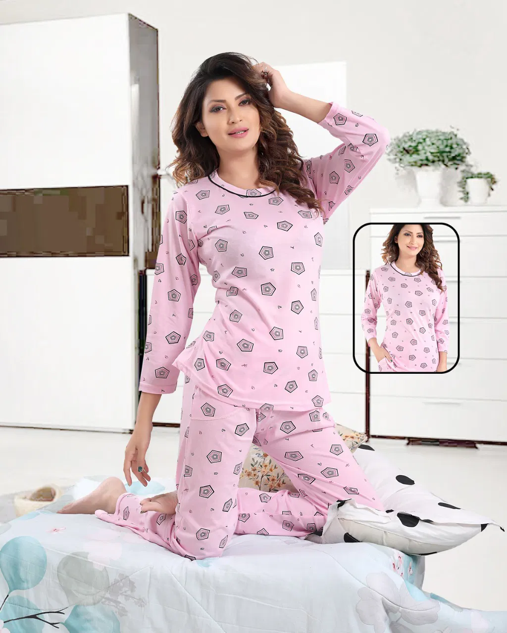 Kavyanshika Latest Comfortable Hosier Cotton Printed Night Suit Collection  