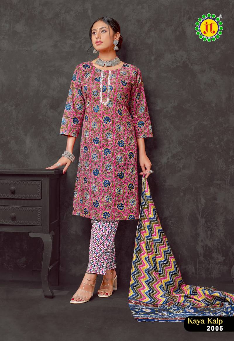 Kaya Kalp Vol 2 By Jt Cotton Printed Kurti Bottom With Dupatta Exporters In India
