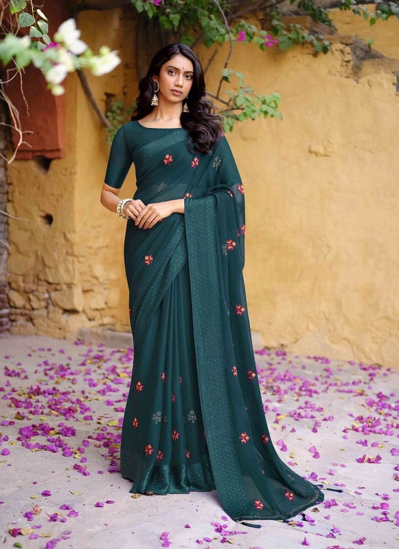 Kalista Ishani Fancy Party Wear Designer Heavy Linen Saree Collection