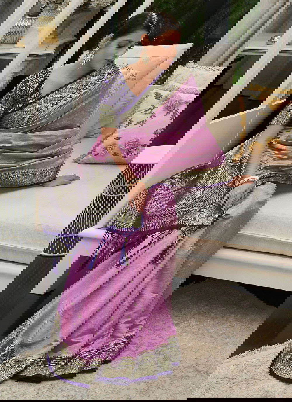 Sangam Kashvi Silk Handloom Heavy Festive Wear Designer Saree Collection