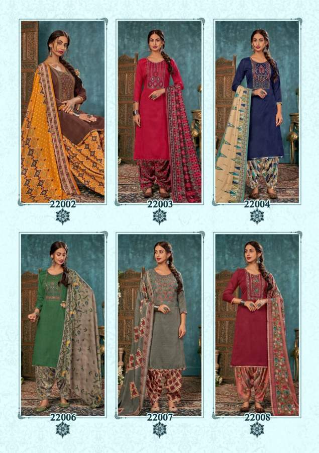 Roli Moli Vaidehi Latest Regular Wear Patiyala Pashmina Dress Material Collection