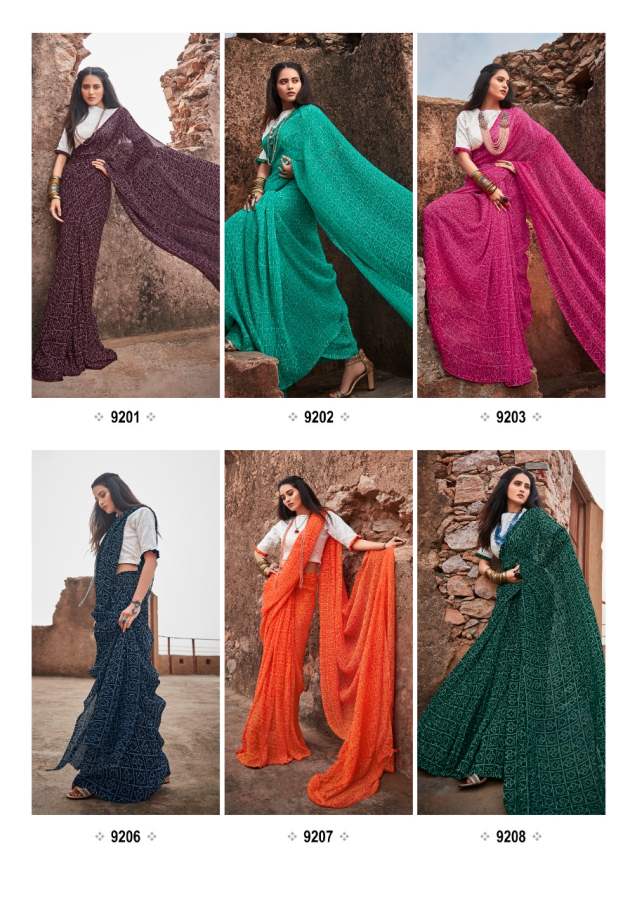 Kashvi Saheli Fancy Party Wear Georgette Printed Designer Saree Collection
