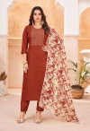 Tanyaa P 144 Printed Cotton Kurti Bottom With Dupatta Wholesale Shop In Surat