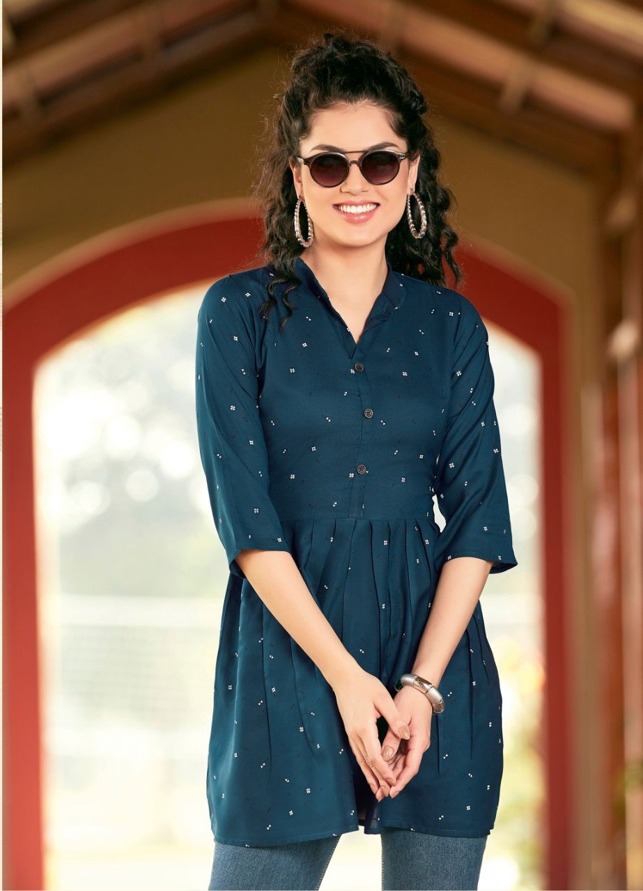 Rangmaya Candy 2 Classic Casual Wear Rayon Ladies Top Collection