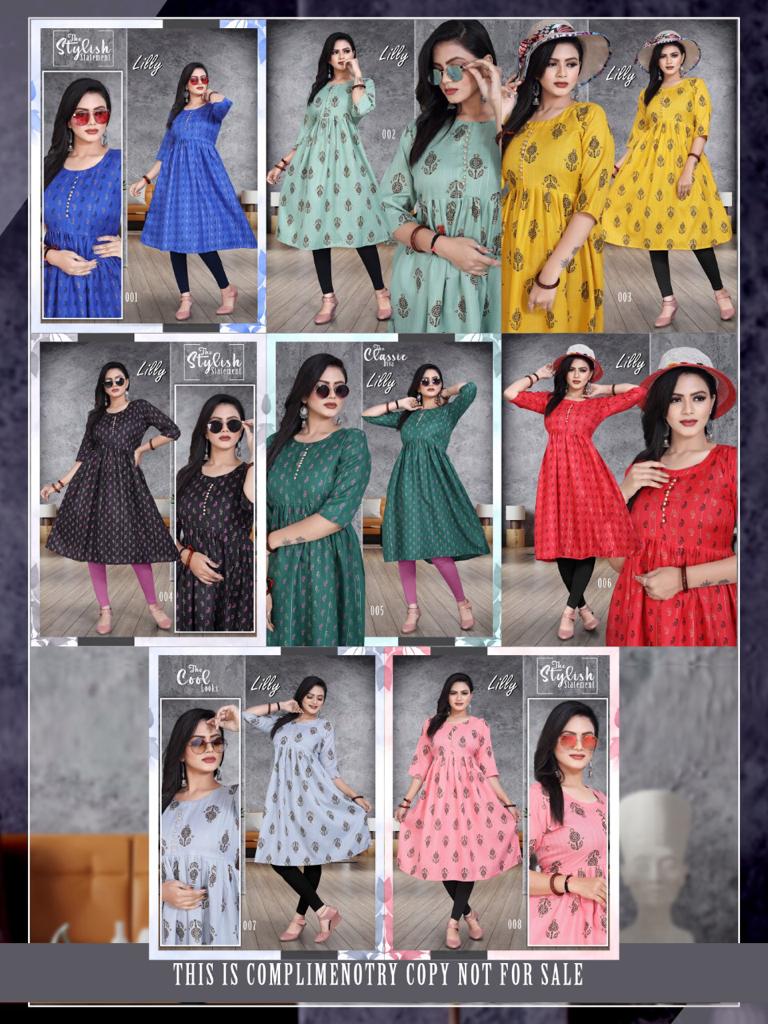Lilly Stylish Latest Designer Casual Wear Anarakli Kurti Collection